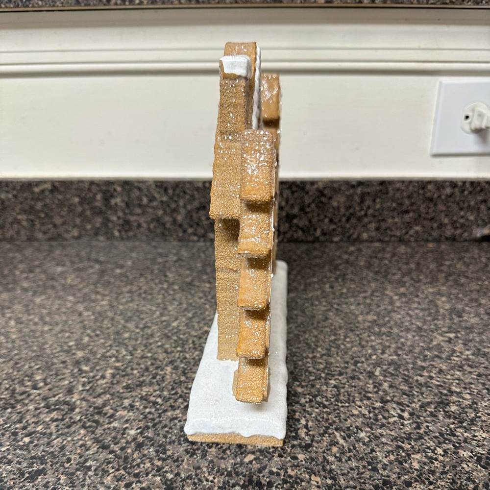 Christmas Glitter Gingerbread House Decor - Picture 3 of 5